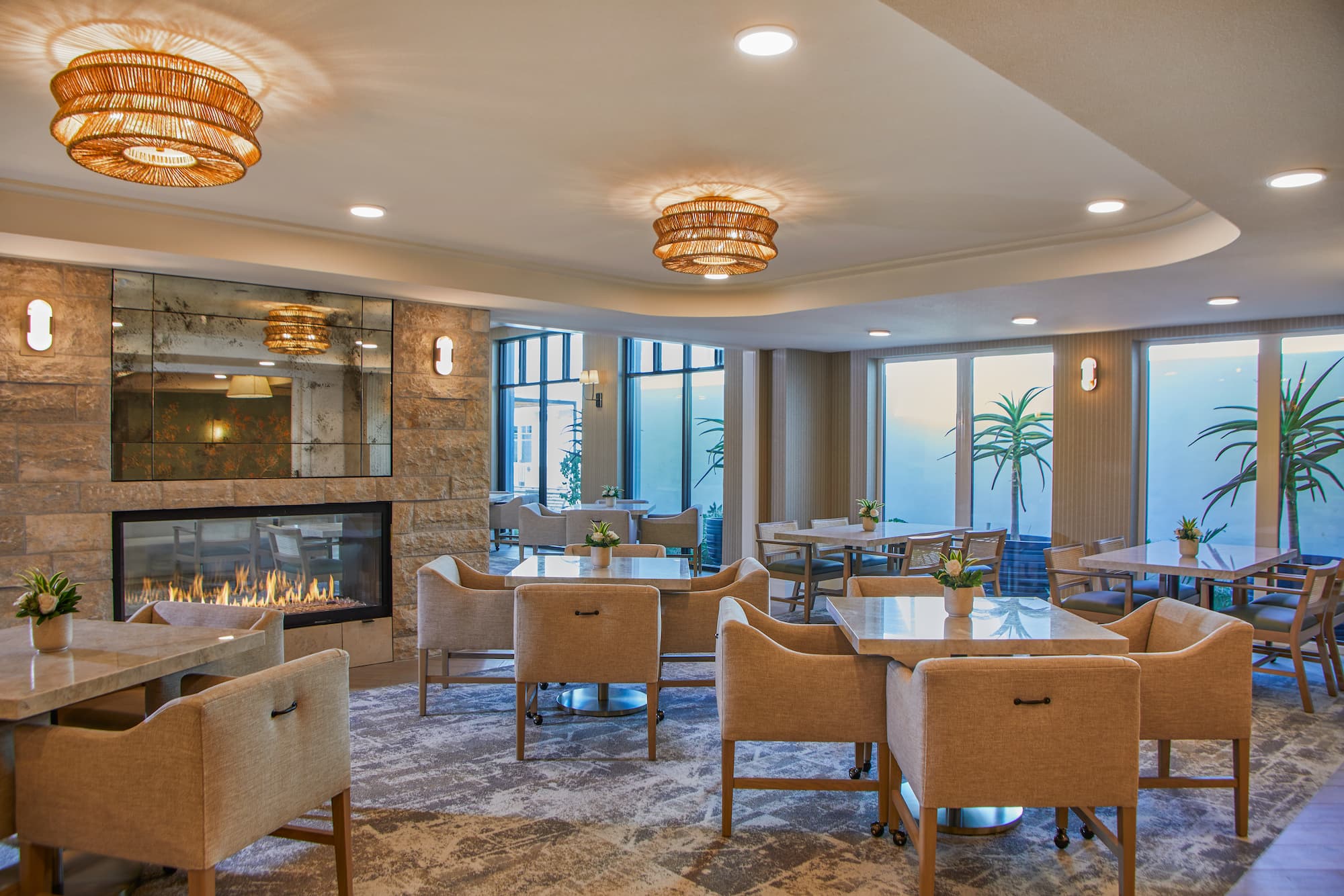 The Seville assisted living dining room where they offers a balanced diet for senior